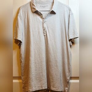 John Varvatos Light Gray Polo Shirt